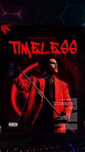 Photoshop 2026 - The Weeknd - Timeless Social Media Post Design