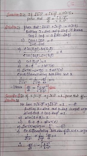 Differentiation of Implicit function