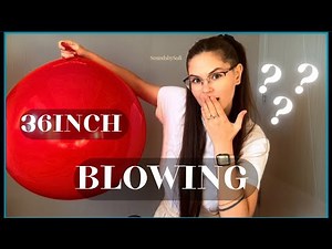 Can I Blow Up This 36-Inch Red Balloon? | ASMR Balloon Challenge ♥️