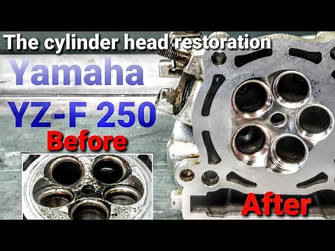 Restoration of damaged cylinder head - Yamaha YZF 250 . . . part 2.