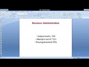 CSS/PMS 2025 - Learing Basics Bussiness Admin Lec - 1