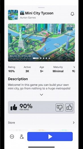 MINI CITY TYCOON | Build Your Own Metropolis from Scratch! 🏙️🚀 #roblox
