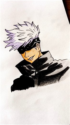 Gojo satoru drawing very simple #gojosatoru #gojo #jjk #art