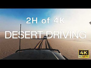 Desert Drive 4K | 2 Hours of driving Through Namib Desert