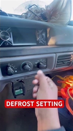 (1996 FORD F250) HOW TO SET DEFROST.#car#truck#auto #automobile #automotive #mechanic