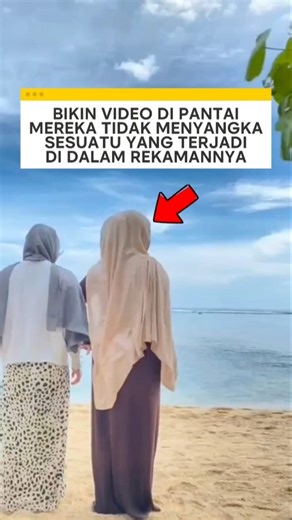 bikin video di pantai mereka tidak menyangka sesuatu yang terjadi di dalam rekamannya ❗ #videoviral