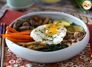 Recette de bibimbap, plat traditionnel coréen
