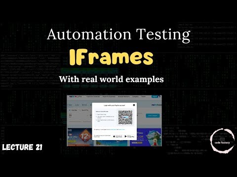 HOW TO HANDLE IFRAMES IN SELENIUM | IFRAME REAL LIFE EXAMPLES