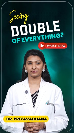 This could be double vision — and it’s a sign your eyes need attention.” Double vision (diplopia) is more than a minor inconvenience. It can affect your balance, reading, driving, and overall safety — and it often points to an underlying eye or health condition. Dr Priyavadhana, Consultant, General Ophthalmology at Narayana Nethralaya, explains the common causes of diplopia, such as: * Eye muscle imbalance (squint) * Nerve palsies * Refractive errors / incorrect glasses * Thyroid eye disease * B