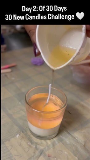 Day 2 - 30 Days 30 New Candle Designs - Candle Designs #handmadecandlesindia #aestheticcandles