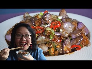 Chinese Stir-Fried Eggplants - Cooking technique: tender without making them soggy or crushed