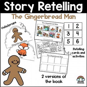 The Gingerbread Man Retelling Props & Sequencing Activity