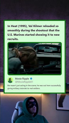 Heat 1995 Val Kilmers Smooth Reload Used as a Training Video by US Marines