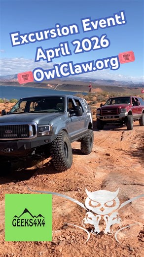 Two Ford Excursions Chillin #Excursion #powerstroke #towverlander #overlanding