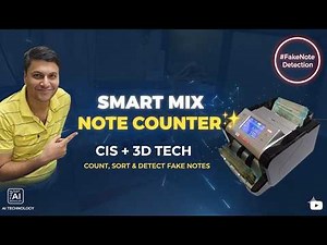 Smart Mix Note Counter with CIS + 3D Technology | Count, Sort & Detect Fake Notes with Touch Panel ✨