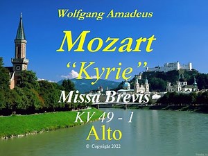 Mozart- Missa Brevis in G-major - KV 49 - 1. Kyrie - Alto