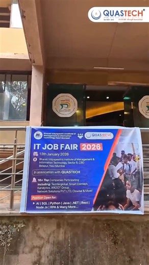 Job Fair 2026 🎓🎖💫| MCA | Bharati Vidyapeeth’s Institute of Management & Info Tech (MCA) Master of Computer Application | University of Mumbai . . . #bvimit #bvimitmca #bharatividyapeeths_imit_mca #jobfair2026 | Bharati Vidyapeeth's Institute of Management & Information Technology
