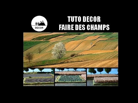TUTO DECOR MODELISME: FAIRE DES CHAMPS pour des jeux de figurines