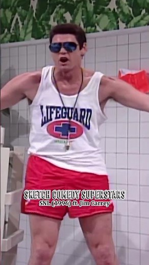 Jim Carrey the Hot Tub Lifeguard awkwardly saves Will Ferrell - #classic #SNL #comedy #funny #shorts