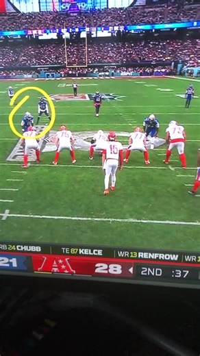 Our first tackle of the game in the pro bowl took close to an hour