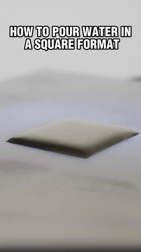 Water that pours into a square shape #water #waterscience #learning #physics #reels #didyouknow | The Action Lab