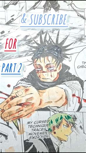 Colouring my jujutsu kaisen manga ,Choso and Yuta #art #shorts #manga #jujutsukaisen