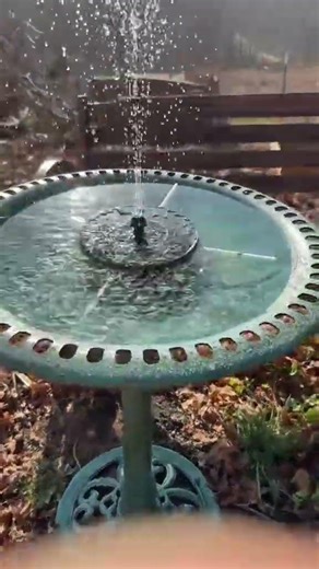 Solar Powered Fountain for a Peaceful Backyard Touch