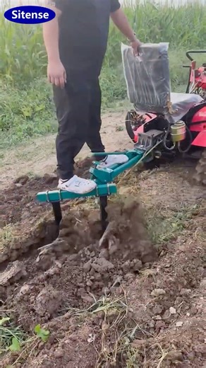 Working Effect of Mini Tracked Tractor with Plow #rotarytiller #tractor #cultivator #tiller #plow