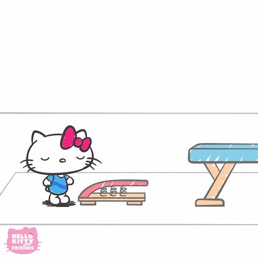 15K views · 873 reactions | Balance is key! Hello Kitty is excited to try the balance beam in a new episode of Sweet Moments with Hello Kitty 露 Watch now on the Hello Kitty and Friends YouTube channel: https://bit.ly/37AMImV | Hello Kitty | Facebook