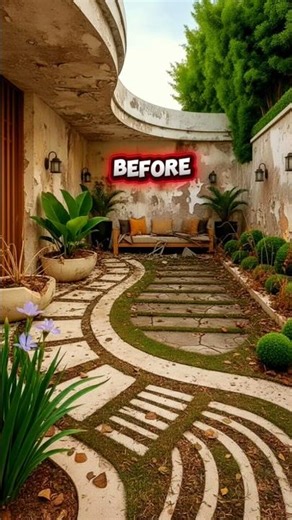 Backyard Balcony Transformation 🔥 Before & After Makeover (Satisfying!)#satisfying #shorts