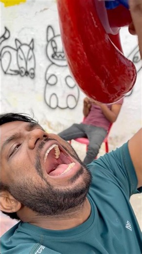 Red Slime Pouring challenge the ultimate challenge #shorts