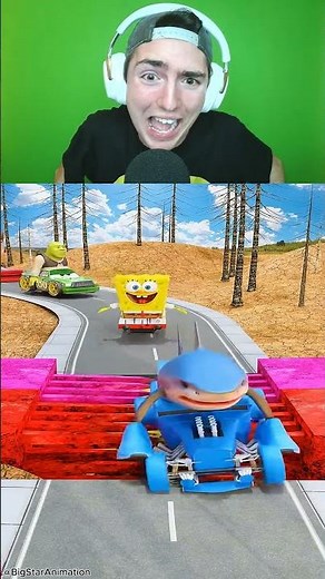 Characters Going Most Thrilling Shrek Bridge! 💥