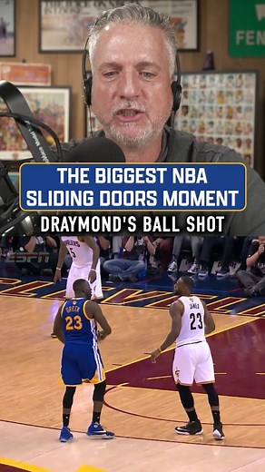 The Draymond-LeBron ball shot in the 2016 NBA Finals is the biggest sliding-doors moment of the last 10 years #nba #cavs #warriors #lebronjames #stephcurry #draymondgreen #nbafinals #fyp | The Ringer