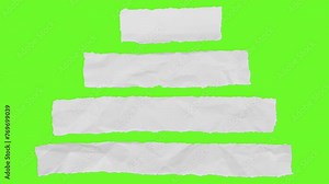 The crumpled paper slowly stretched out. Stop motion techniques