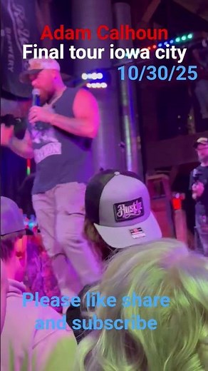 war adam calhoun final tour 10/30/25 #concertvibes #acal