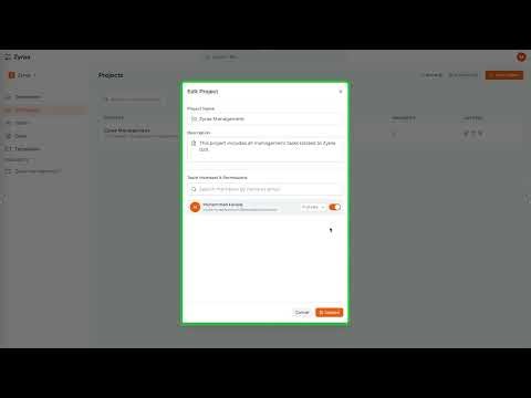 How to Create a Project and Set Up Teams in Zyraa | Project Management Made Easy