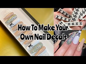HOW TO MAKE VINYL NAIL DECALS😍💅🏽✨