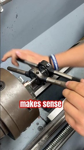 How Did End Up Here? 😂#lathe #thread #machining #machinist #machining #work #job #school #turning