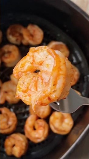 Juicy Air Fryer Shrimp in Just 6 Minutes ! 🍤🔥