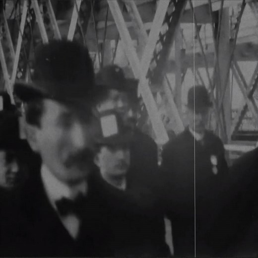 115 years ago today, in 1903, Williamsburg suspension bridge opens between Brooklyn and Manhattan. Here is a rare film of the grand opening event. | HistoryBites