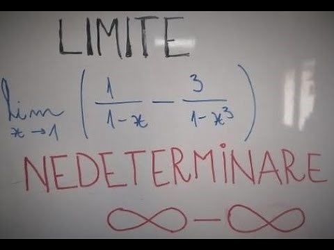 LIMITE. NEDETERMINARE infinit - infinit