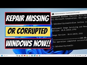 How to Repair Missing or Corrupted System Files in Windows 11/10 | Easy Tutorial