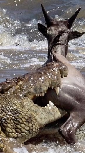 Follow👉IG @bigcatsnamibia Now ! Crocodiles death roll to kill their prey, snapping their necks or holding them underwater to drown. Credits @rodgerbowren 📸 @michel_zoghzoghi Crocodiles death roll to dismember their prey and break it into smaller pieces. Chunks of the prey fall off and make it easier for the crocodiles to swallow. Crocodiles do not chew their food; they swallow big chunks whole. Crocodiles death roll to disorient their prey, making them dizzy so they can’t escape. The rotations