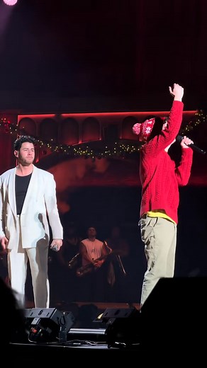 Nick Jonas 🤝 Andrew Barth Feldman 🎄 Anyone else as obsessed as we are with this live performance of “Home Alone” from a Very Jonas Christmas Movie?? | Walt Disney Records