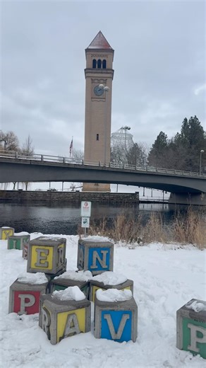 Snowy Spokane ❄️ #travel #nature #pnw #shorts #trending #fyp #short #video #fun #beautiful #beauty