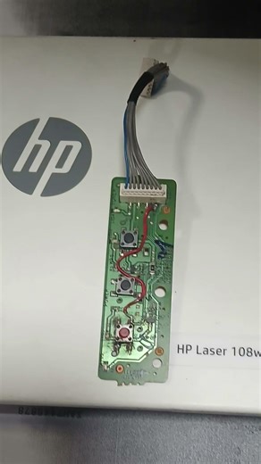 #Hp laser 108w printer # power button panel # repair