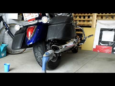 2007 Yamaha V-Star 1300 Motorcycle Exhaust Modifcation