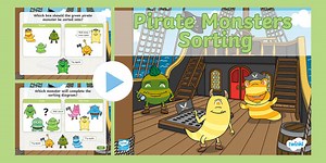Pirate Monsters Sorting PowerPoint