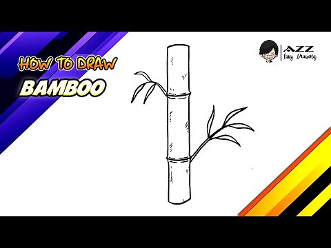 How to draw Bamboo step by step