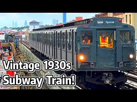⁴ᴷ⁶⁰ Vintage 1930s R1-9 Subway Cars on the Coney Island Nostalgia Trip!